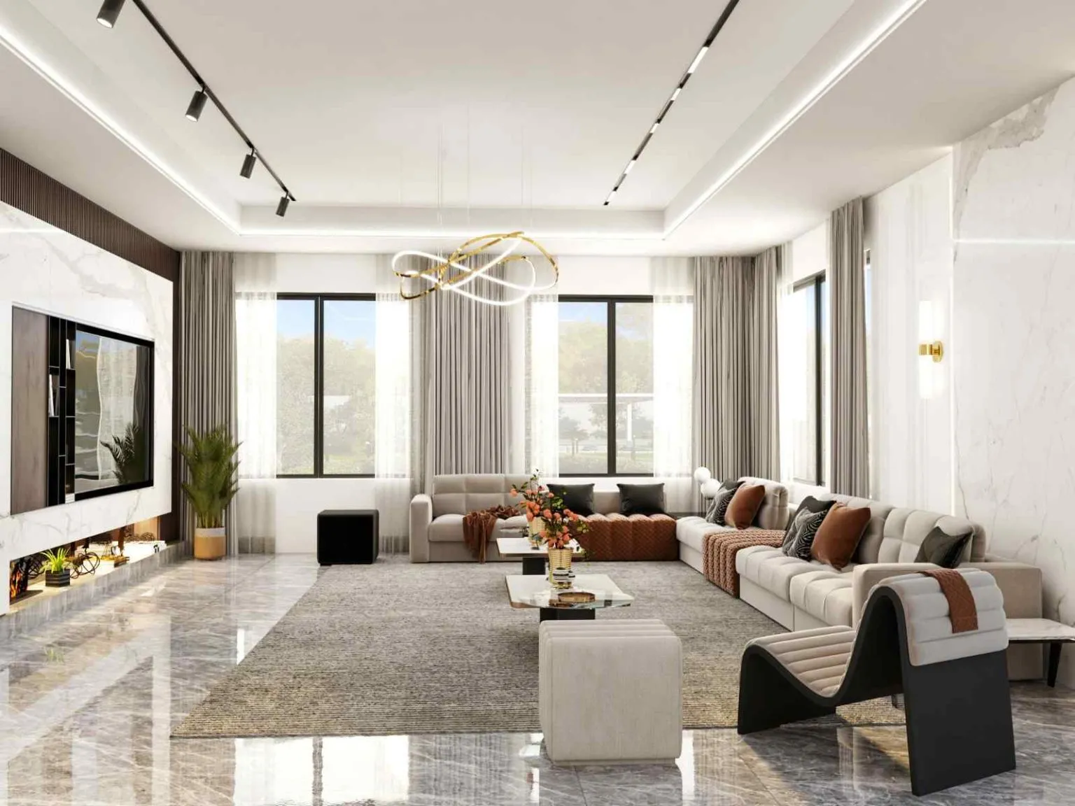 ديكورات منازل حديثة وبسيطة بالرياض 