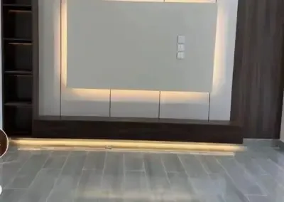 ديكورات شاشات خشبية بسيطة في حي دار البيضاء بالرياض 